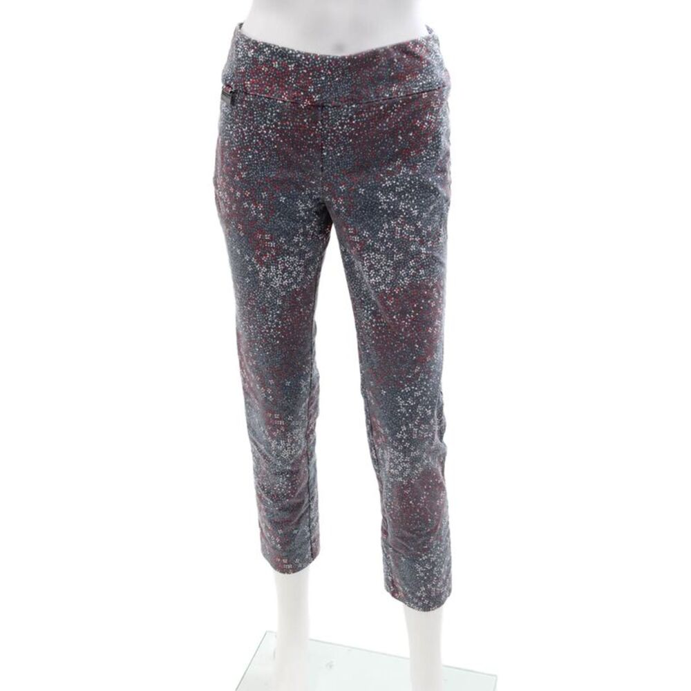 Lisette Women Ankle Cropped Dark Gray Pants Size 4